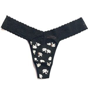 Victorias Secret Cotton Lace One Size fits All S M L Xl Thong Panty Goose
